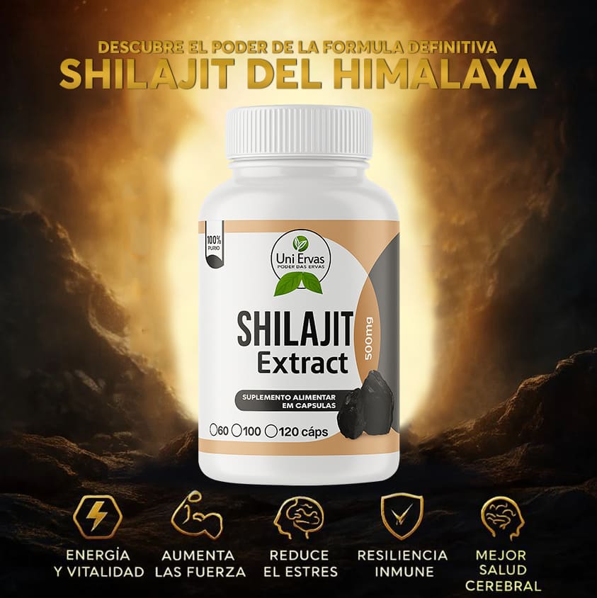Shilajit Puro® Energía, Vitalidad y Rendimiento - 120 Cápsulas