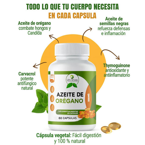 PureOregano™ Aceite de Orégano Puro - 60 Capsulas